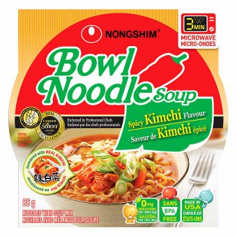 Nongshim Spicy Kimchi Noodles (12 Pack)