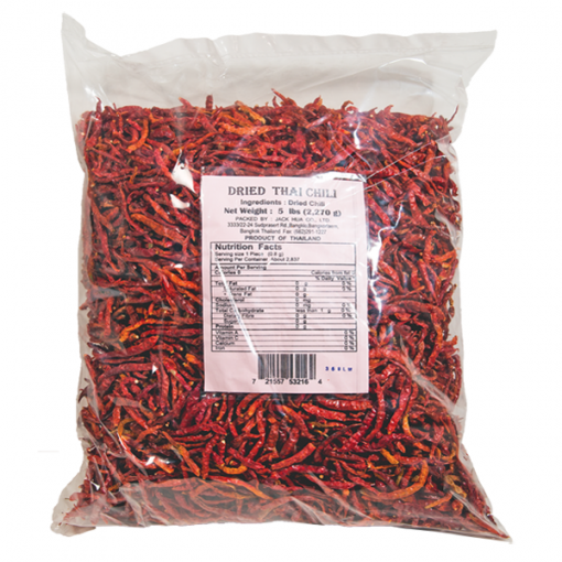 JHC Dried Chilli Without Stern 5kgs (4 Pack)