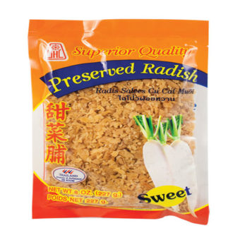 JHC Preserved Chopped Sweet Radish 227g (50 Pack)