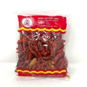 JHC Dried Thai Chili Without Stem 100g