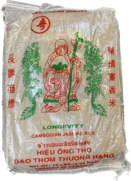Longevity Cambodian Jasmine Rice (5x10lbs)