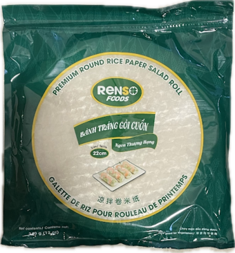 Renso Premium Round Rice Paper – 22 cm (Salad Roll)